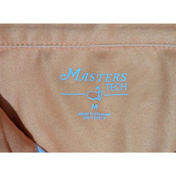 Masters Tech Polo Shirt Mens Size Medium Performance Golf Striped - Picture 3 of 7